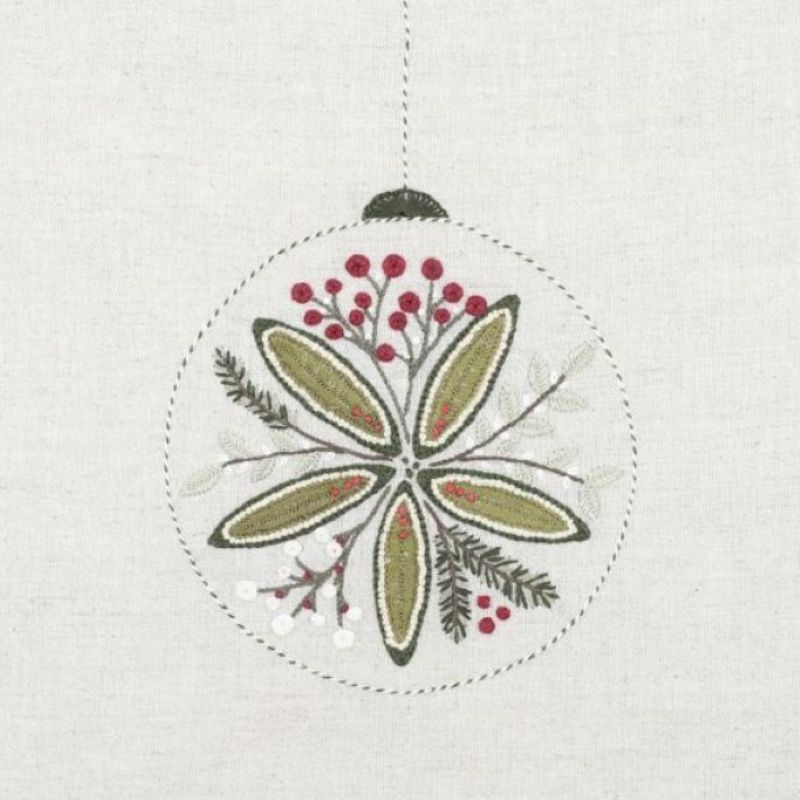 Kit Broderie Boule de Noël