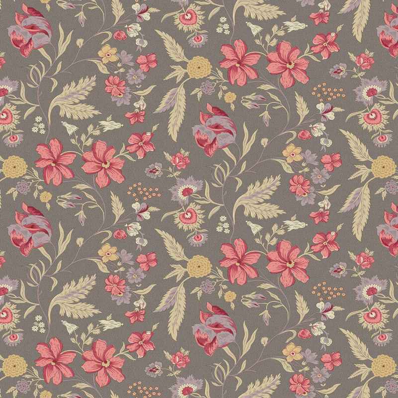 Tissu Patchwork Wildflower Cottage - Wildflowers Pewter, Coupon