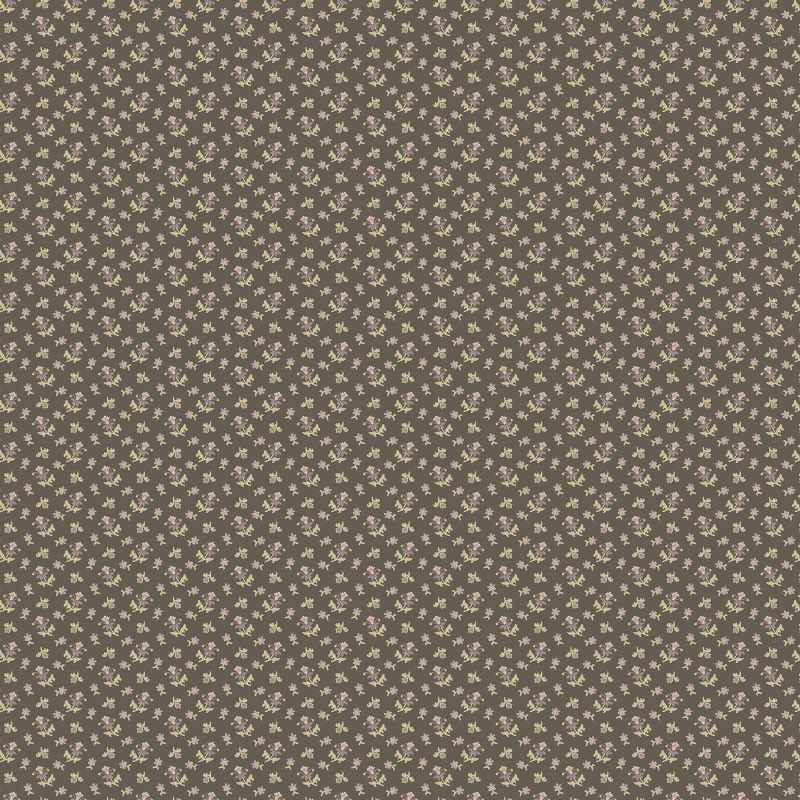 Tissu Patchwork Wildflower Cottage - Scatter Garden Charcoal