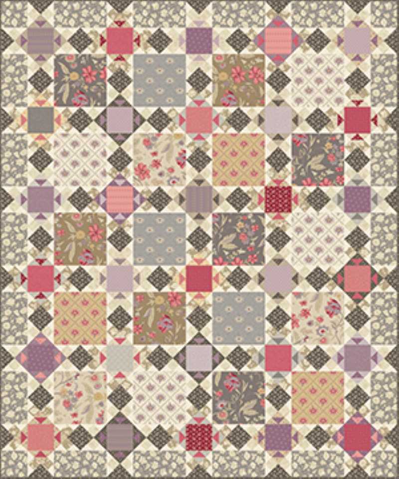 Wildflower Cottage _ Modèle Patchwork Gratuit