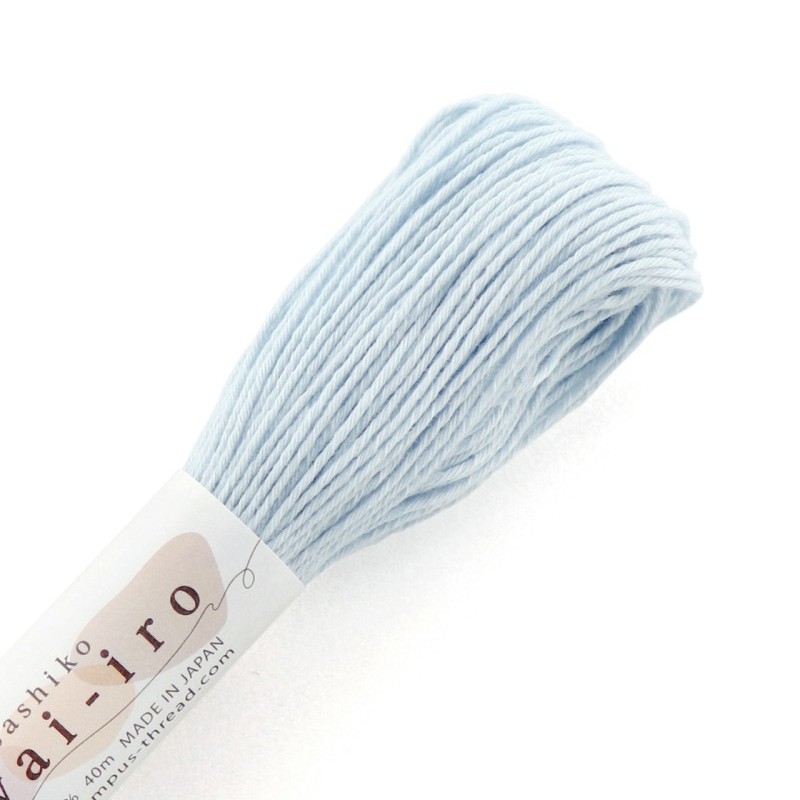 Fil Sashiko Bleu Pastel, Col. n°A4 - 40 m