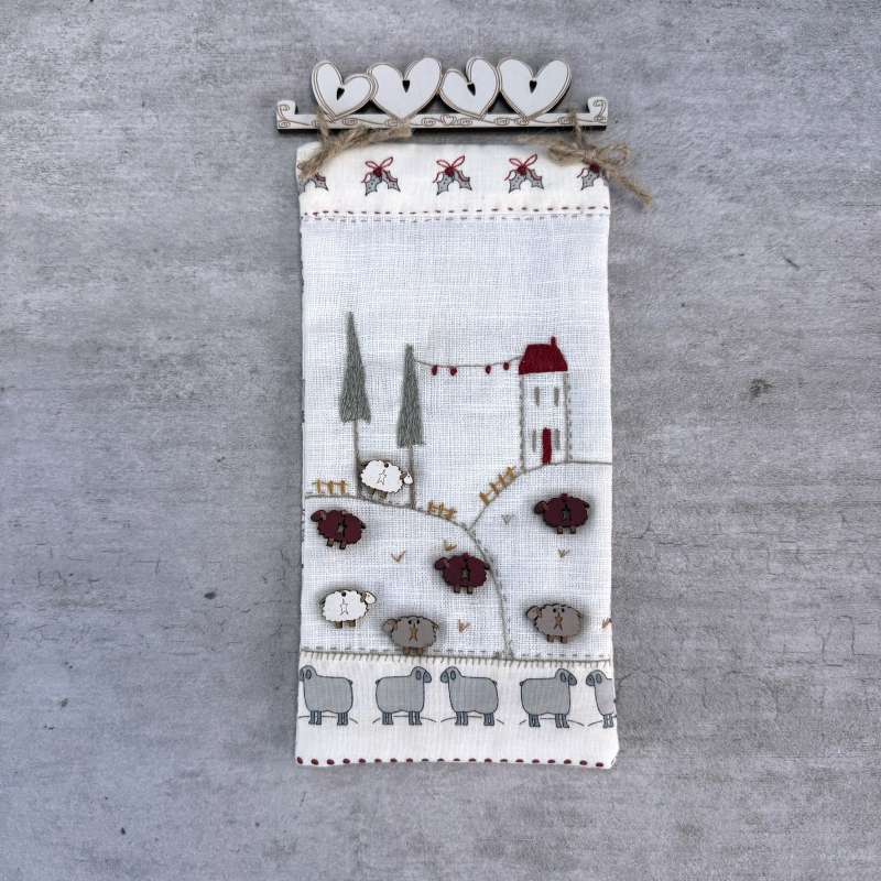 Kit de Broderie - Suspension "les Moutons de Noël"