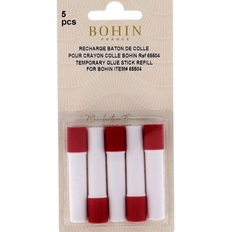 Recharge Crayon Colle Temporaire pour tissus, x5