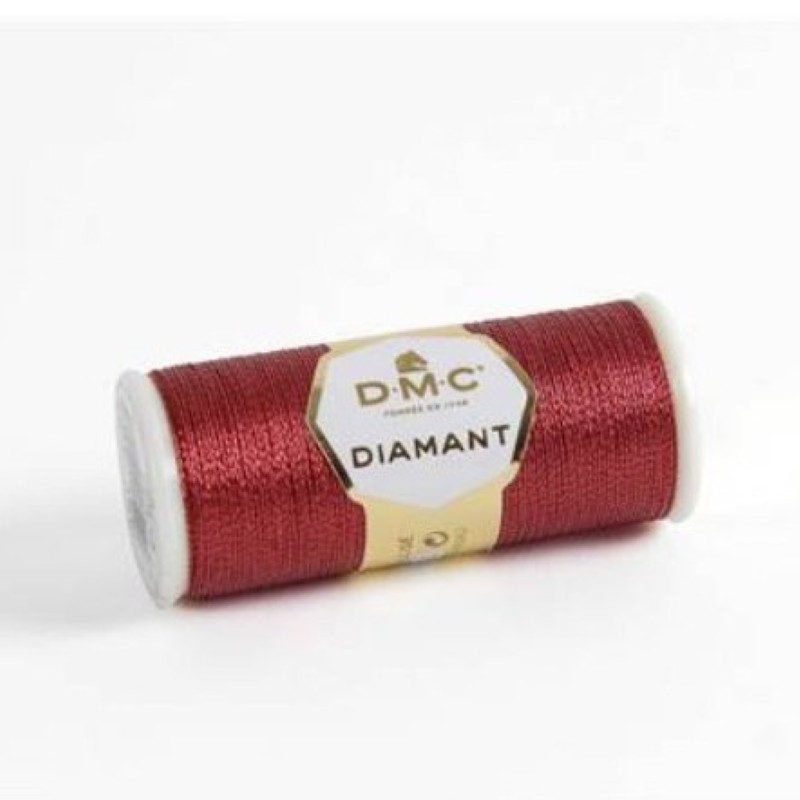 Fil Diamant DMC Métallisé Rouge,Col.D321