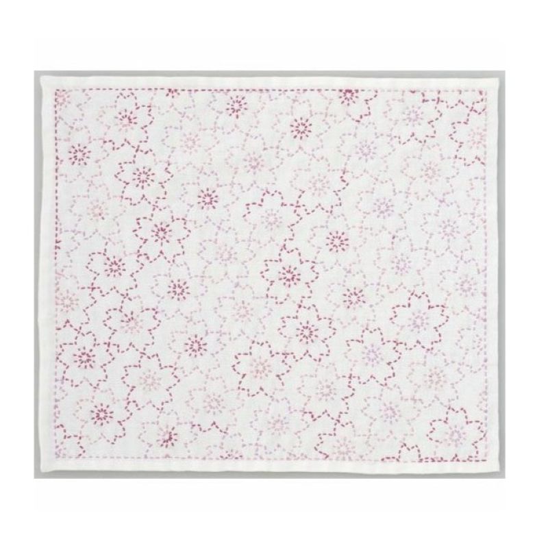 Panneau Sashiko Fleurs de Cerisier