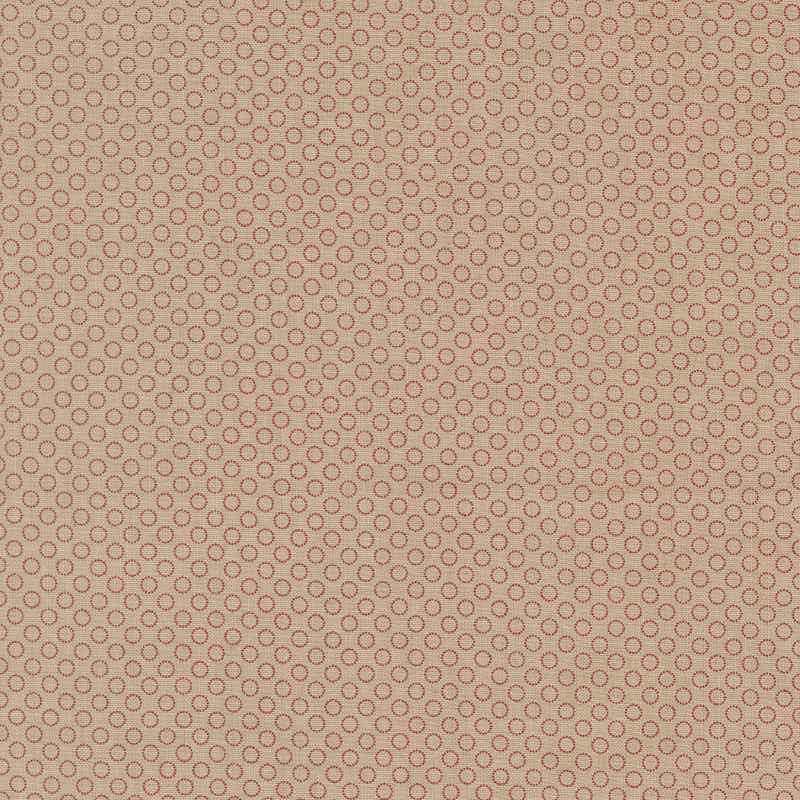 Tissu Patchwork Joie De Vivre Bouton d'Or Taupe