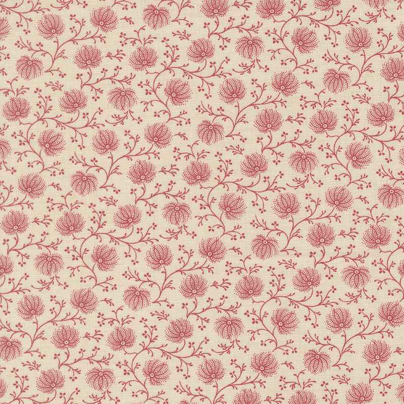 Tissu Patchwork Joie De Vivre Campanule Pearl, Coupon