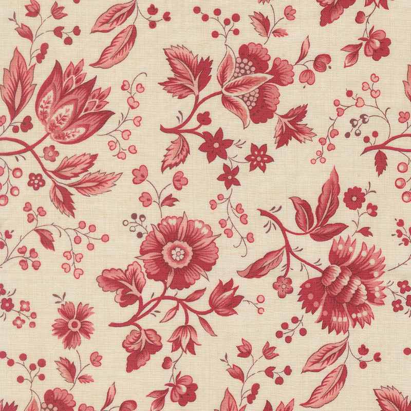Tissu Patchwork Joie De Vivre Jardin Pearl