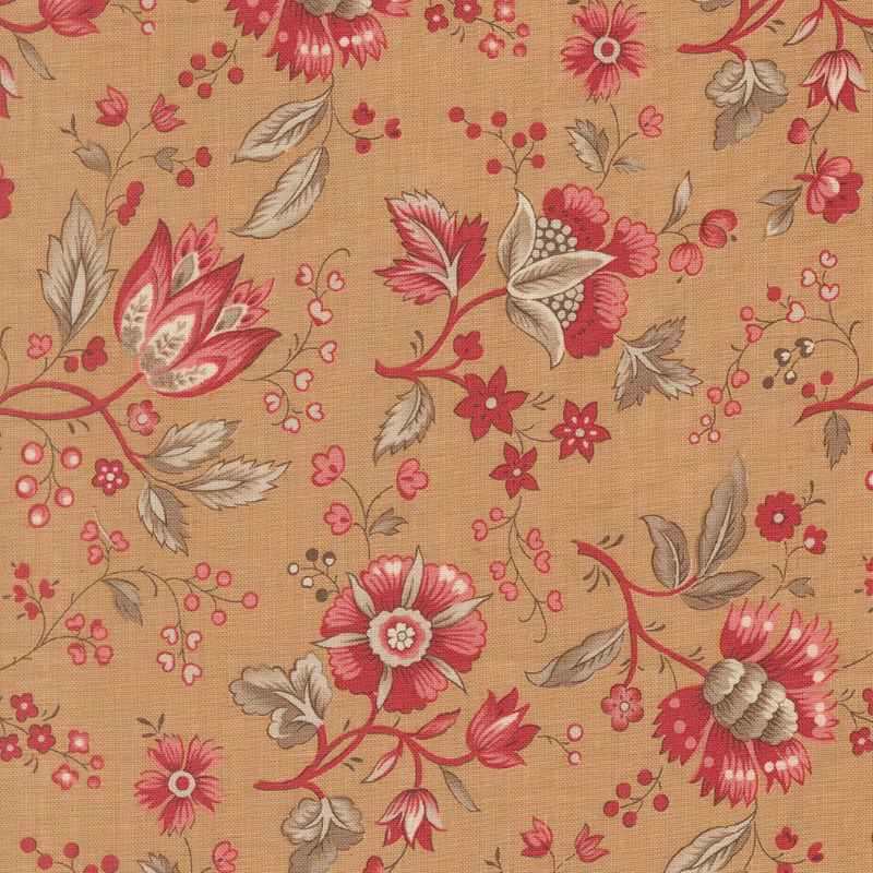 Tissu Patchwork Joie De Vivre Jardin Tea, Coupon