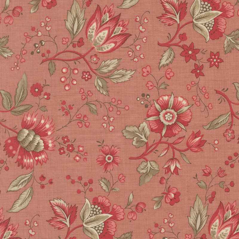 Tissu Patchwork Joie De Vivre Jardin Clay