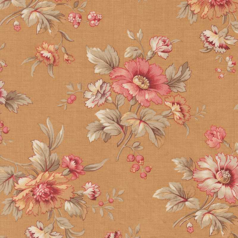 Tissu Patchwork Joie De Vivre Cosmos Tea, Coupon