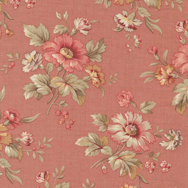 Tissu Patchwork Joie De Vivre Cosmos Clay, Coupon