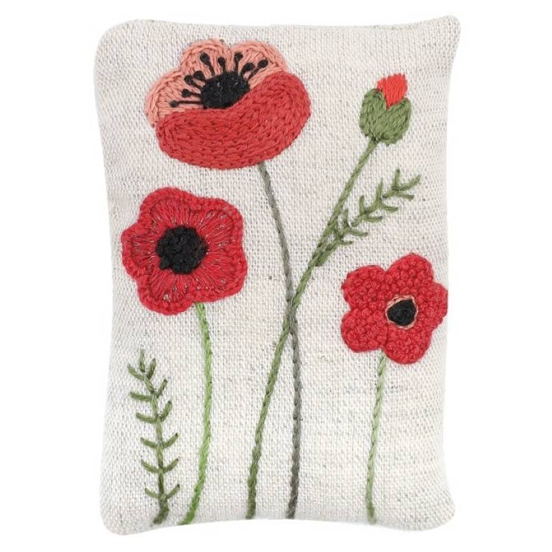 Kit Broderie - Porte Clés Coquelicots