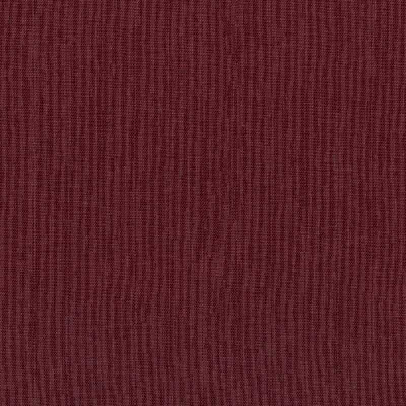 Tissu Métis Faux-uni Coton-Lin Bordeaux, Coupon