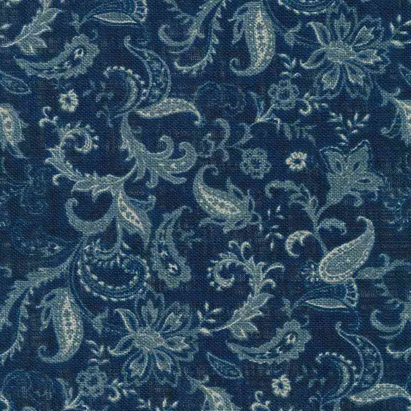 Tissu Japonais Nara Homespun Cachemire Indigo, Coupon