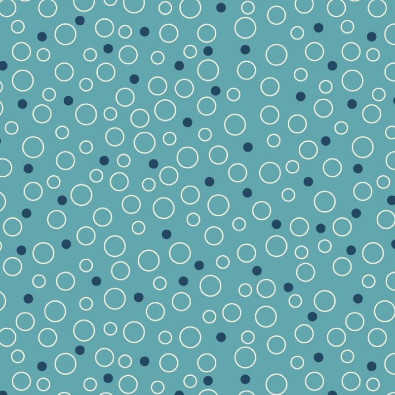 Tissu Patchwork Sands of Time "Bubbles Fountain Blue", Coupon