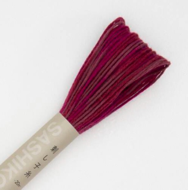 Fil Sashiko Framboise Panaché, Col. ST97 - 20 m