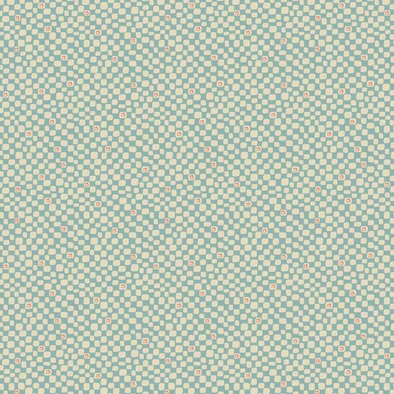 Tissu Patchwork Slow & Steady - Pebbles Dot Turquoise, Coupon