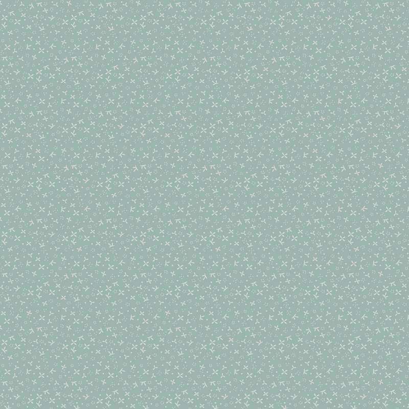 Tissu Patchwork Slow & Steady - Star Flower Turquoise, Coupon