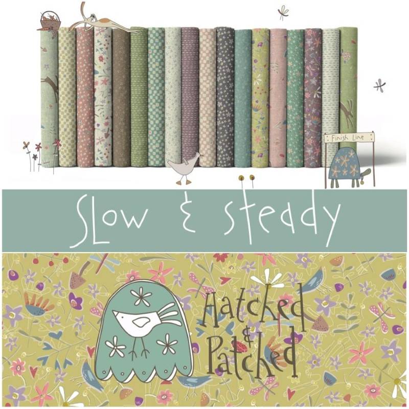 Tissu Patchwork Slow & Steady - 18 Coupons 50 x 110cm