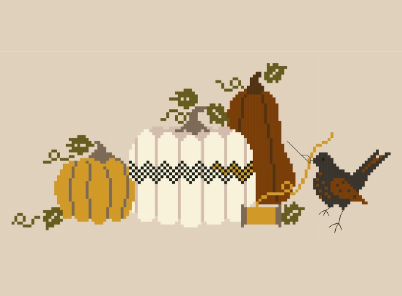 Modèle Points Comptés - Couleur d'Automne