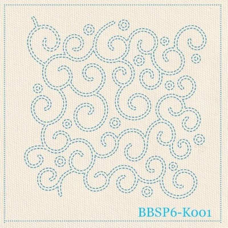 Bloc Sashiko Karakusa _ Blanc