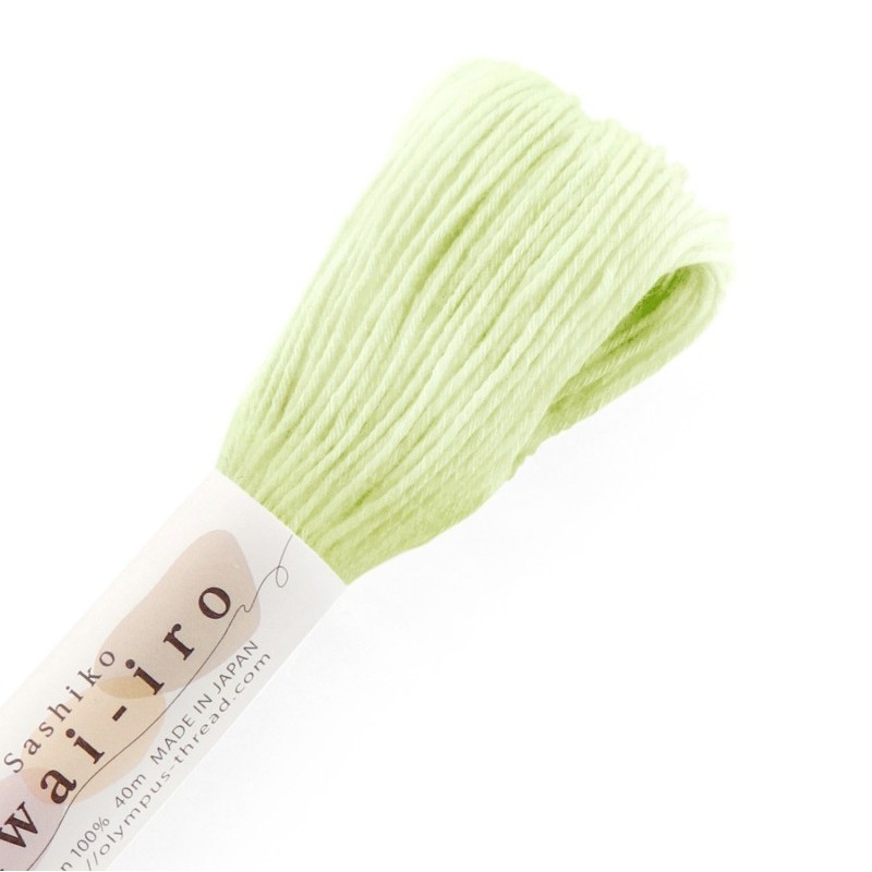 Fil Sashiko Citron Vert, Col. n°A12 - 40 m