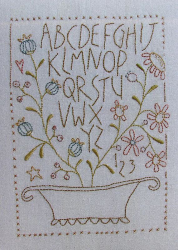 Modèle Broderie Flower Basket Sampler - Anni Downs