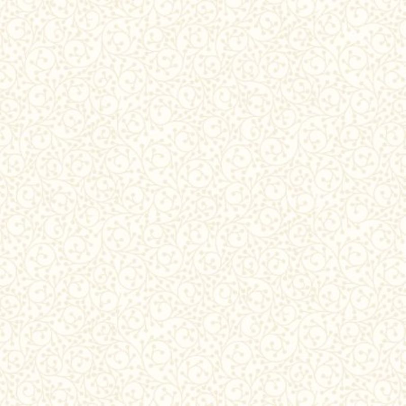 Tissu Patchwork Tiny Tonals Vines Beige sur Crème, Coupon