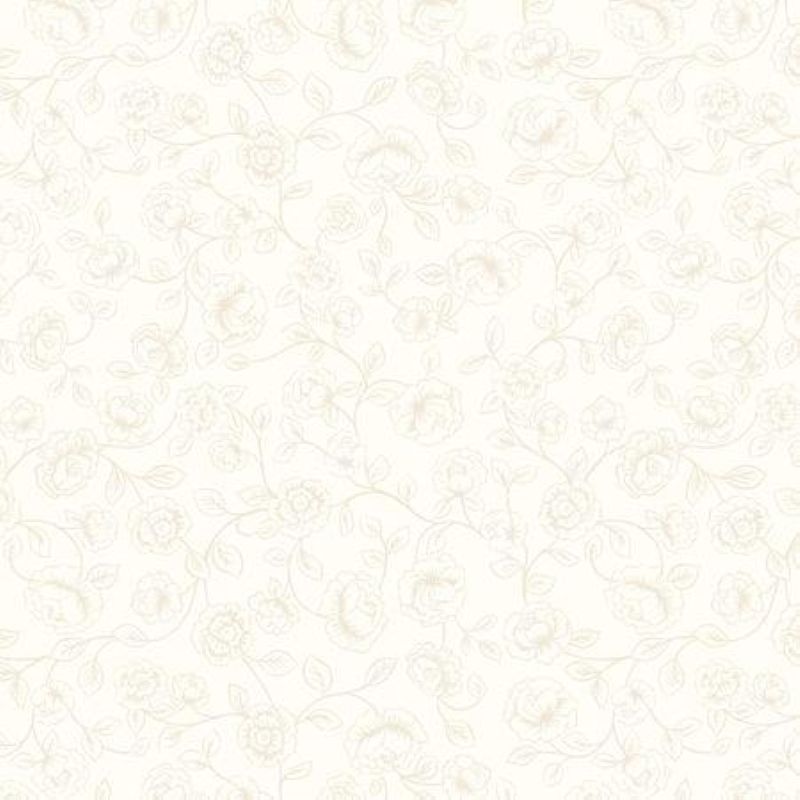 Tissu Patchwork Tiny Tonals Irene Roses Beige sur Crème, Coupon