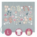 Kit Broderie Easy Custo - Planche Flora
