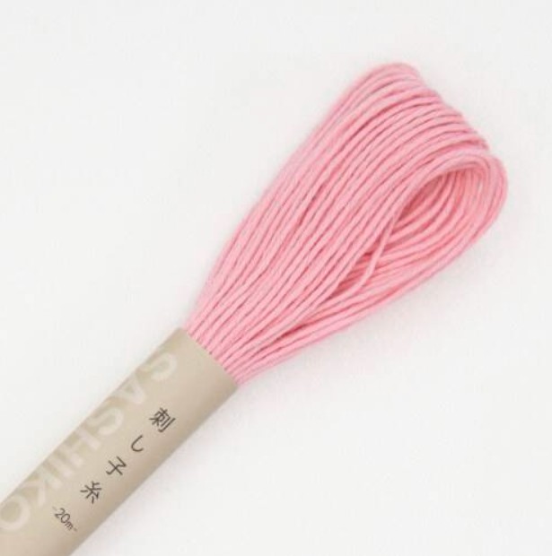 Fil Sashiko Rose Clair, Col. n°14 - 20 m
