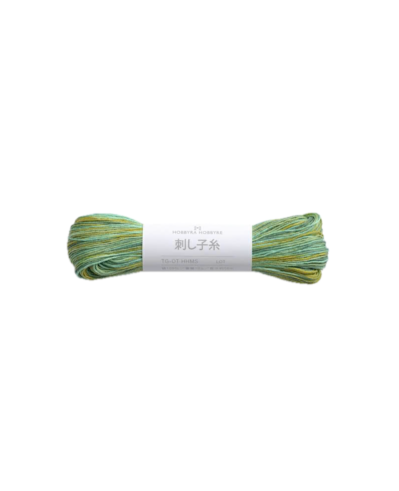 Fil Sashiko Nuancé - Vert Lumineux, Col. HH216