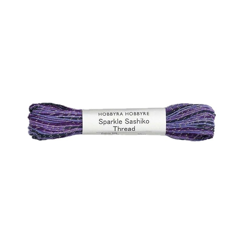 Fil Sashiko Nuancé - Violet Scintillant, Col. HH503