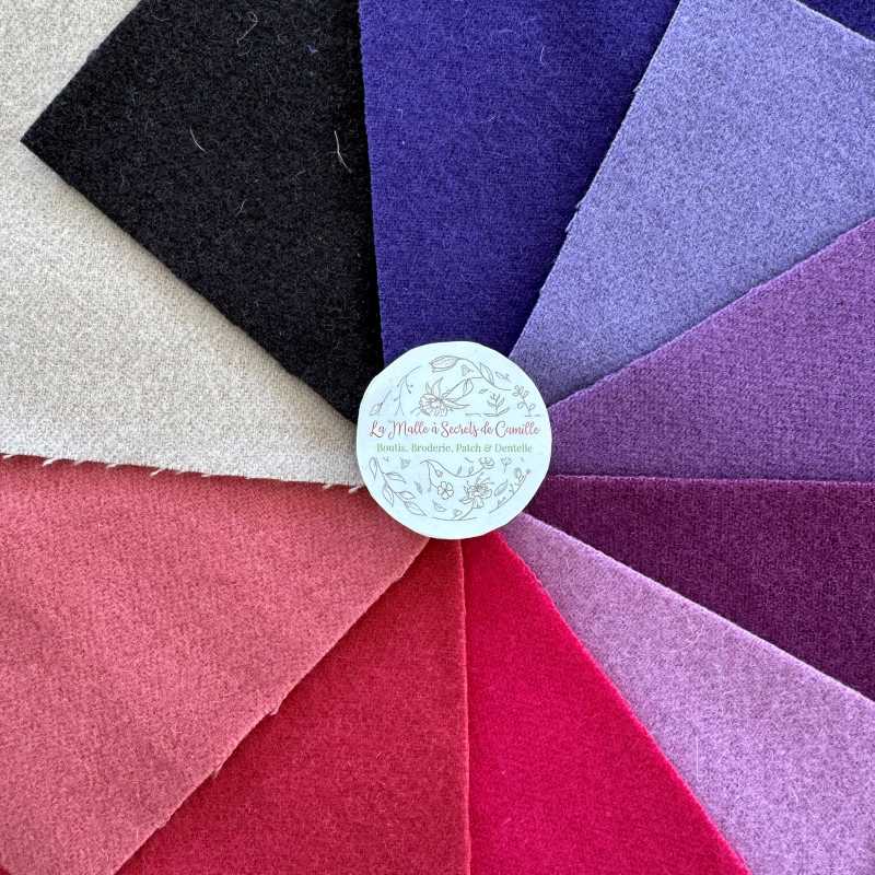 Assortiment de 10 Lainages Sue Spargo "Rose & Violet" - Roll
