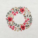 Kit Broderie "Couronne de Coquelicots - Juin"