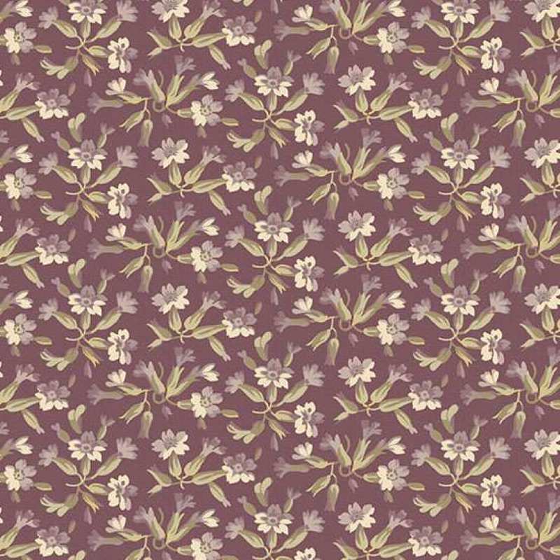 Tissu Patchwork Forest Glen Tuberose Eggplant, Coupon