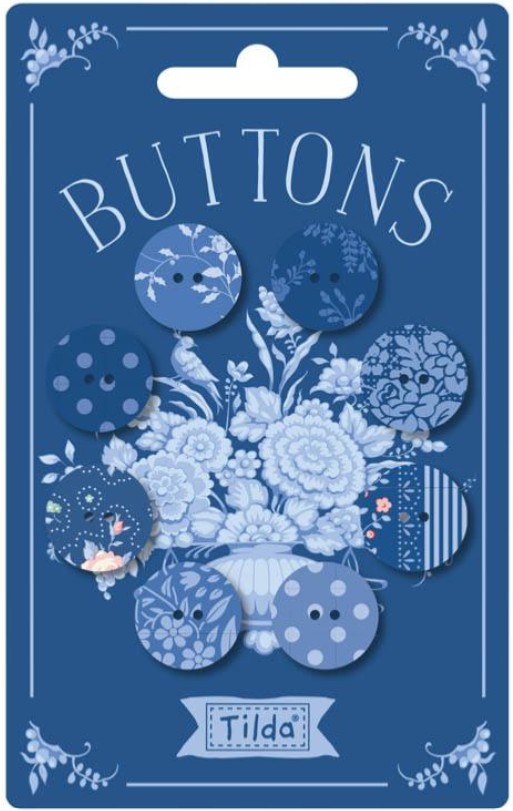 Tilda Something Blue, Boutons Bleus x8