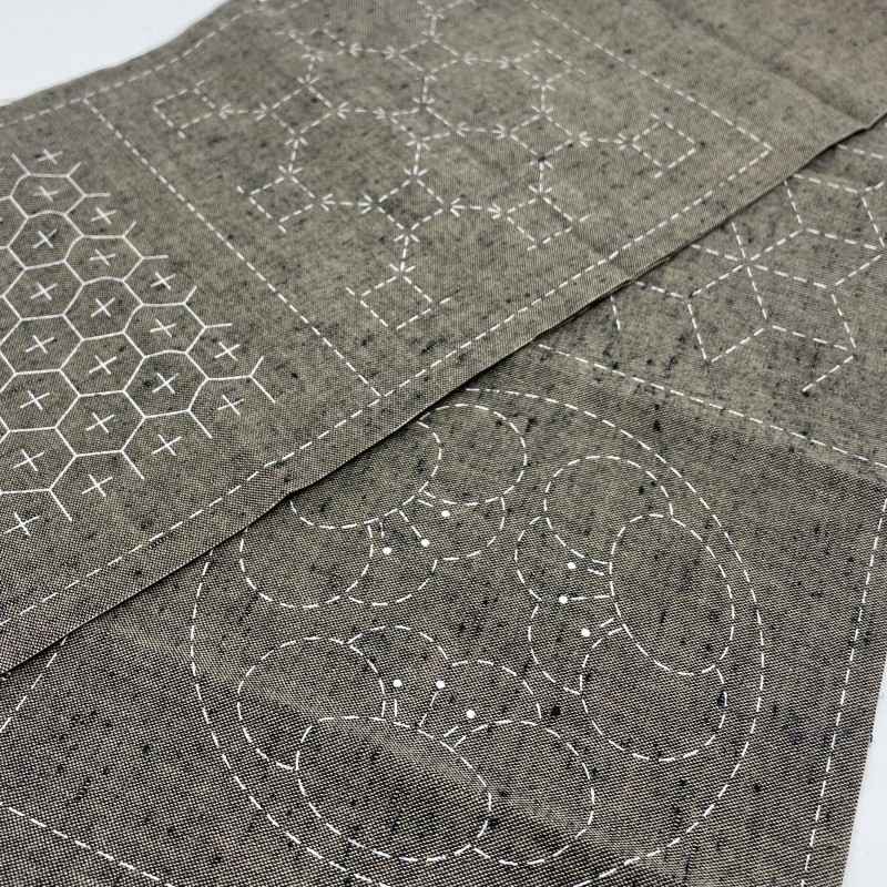 Panneau Sashiko Seven Treasures Mastic