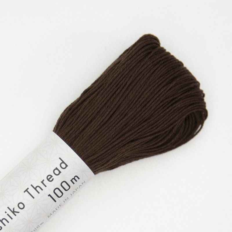 Fil Sashiko Chocolat, Col. n°128 - 100 m