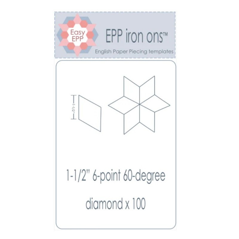 Gabarit Easy EPP - Diamant 60° 1,5 inch (x100)