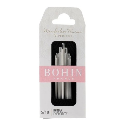 Aiguilles à broder, Crewel, N° 5 à 10 - Assortiment