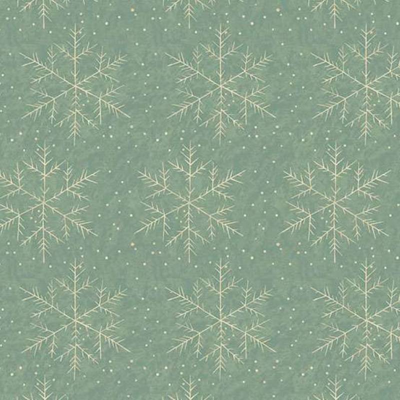 Tissu Patchwork Jingle Bell Snowfall Vintage Blue, Coupon