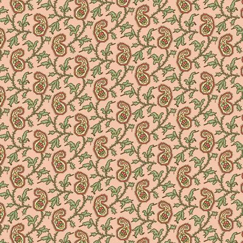 Tissu Patchwork Jingle Bell Paisley Vine Candy