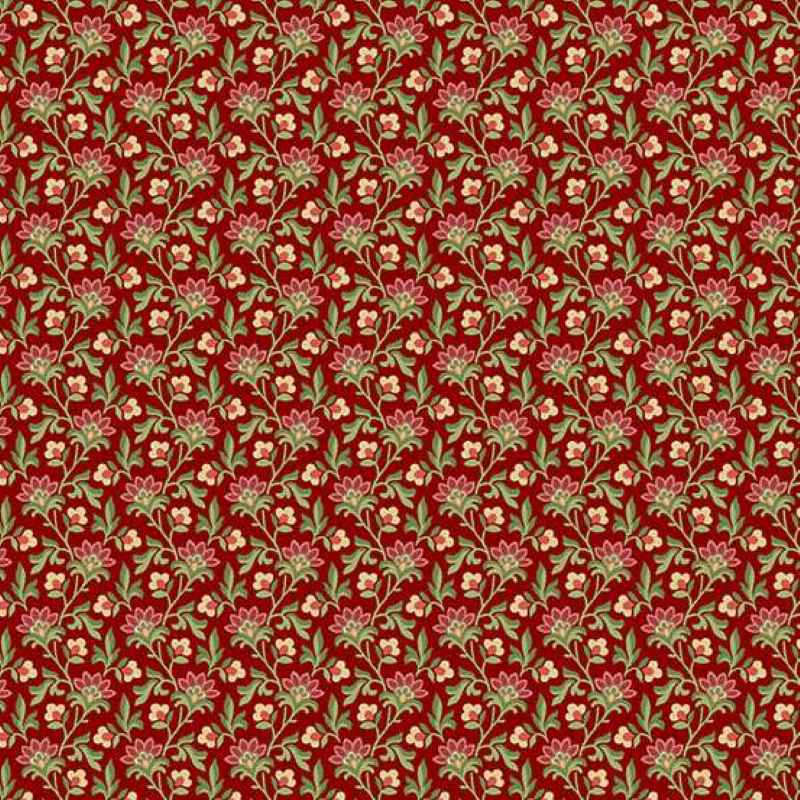 Tissu Patchwork Jingle Bell From the Heart Wine, Coupon