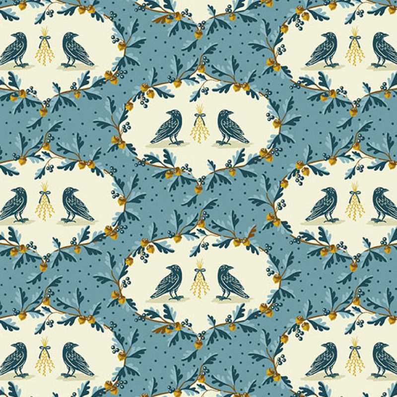 Tissu Patchwork Oakleigh Crow Blue