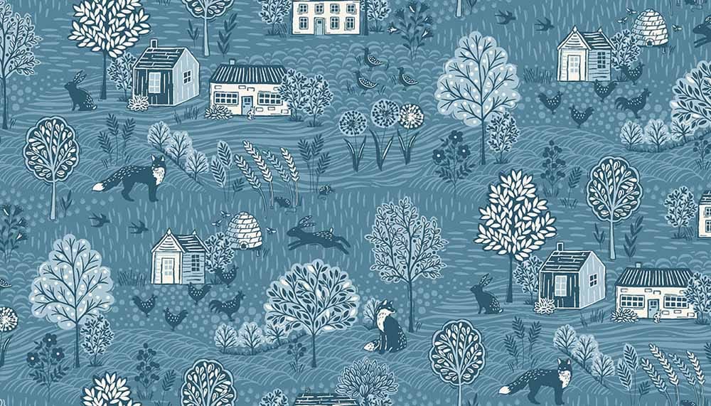 Tissu Patchwork Grove Scenic
