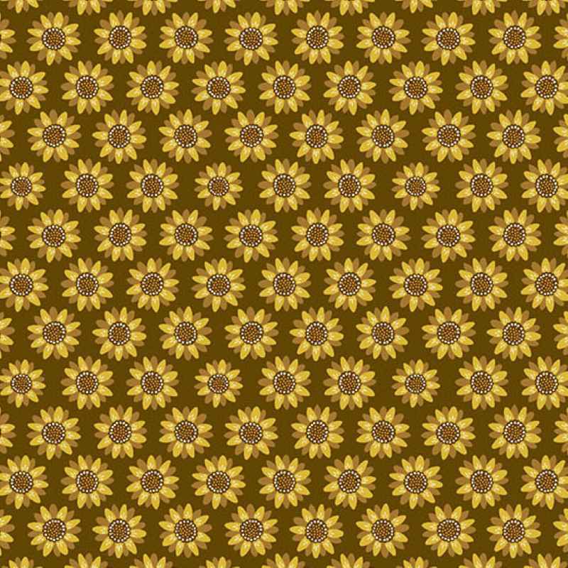 Tissu Patchwork Oakleigh Sunflower Brown, Coupon