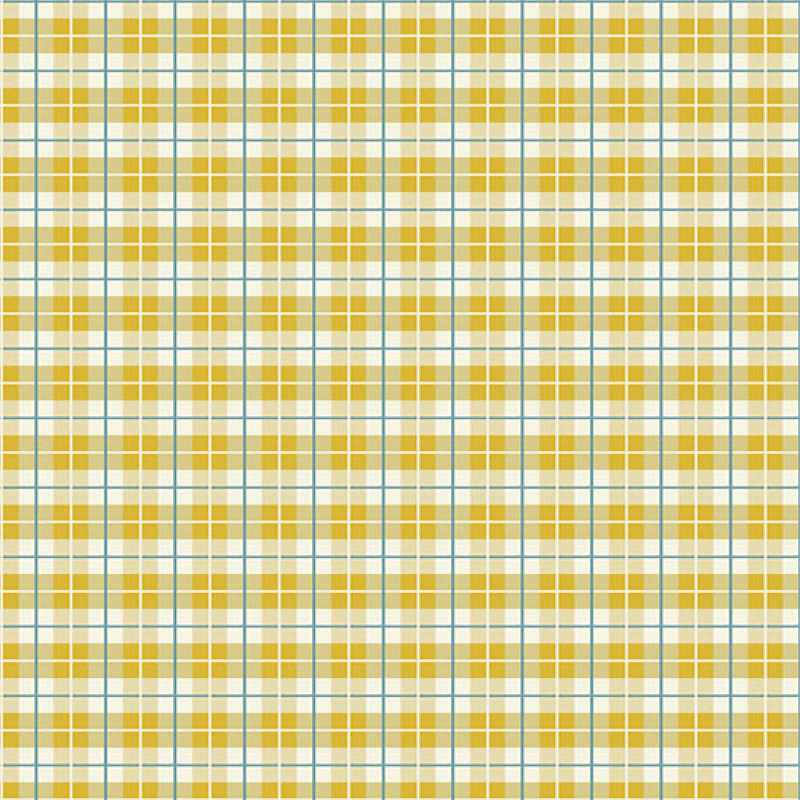 Tissu Patchwork Oakleigh Gingham Yellow, Coupon
