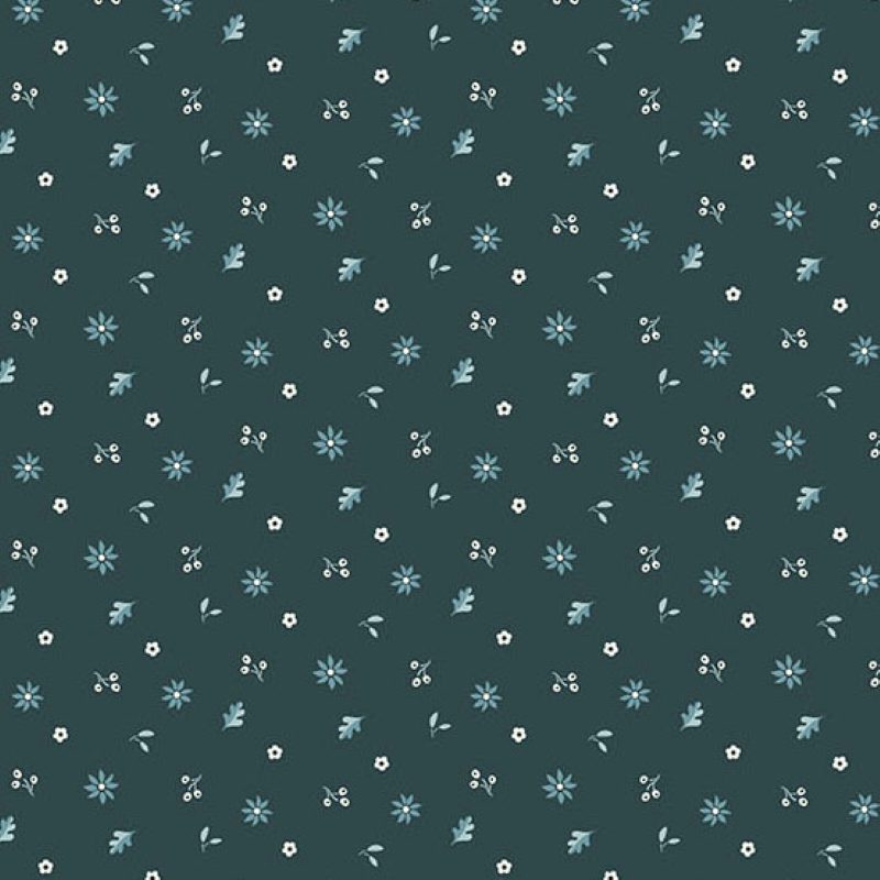 Tissu Patchwork Oakleigh Ditzy Dark Blue, Coupon